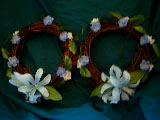 Blue lily Candle Ring