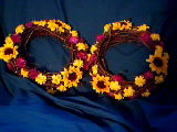 Purple and Yellow Candle Rings